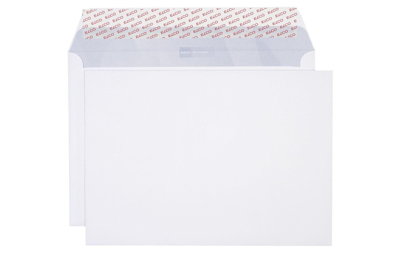 Elco Couvert B4, ohne Fenster, selbstklebend, weiss, 120 g/m² – Elco – 10 Stk.