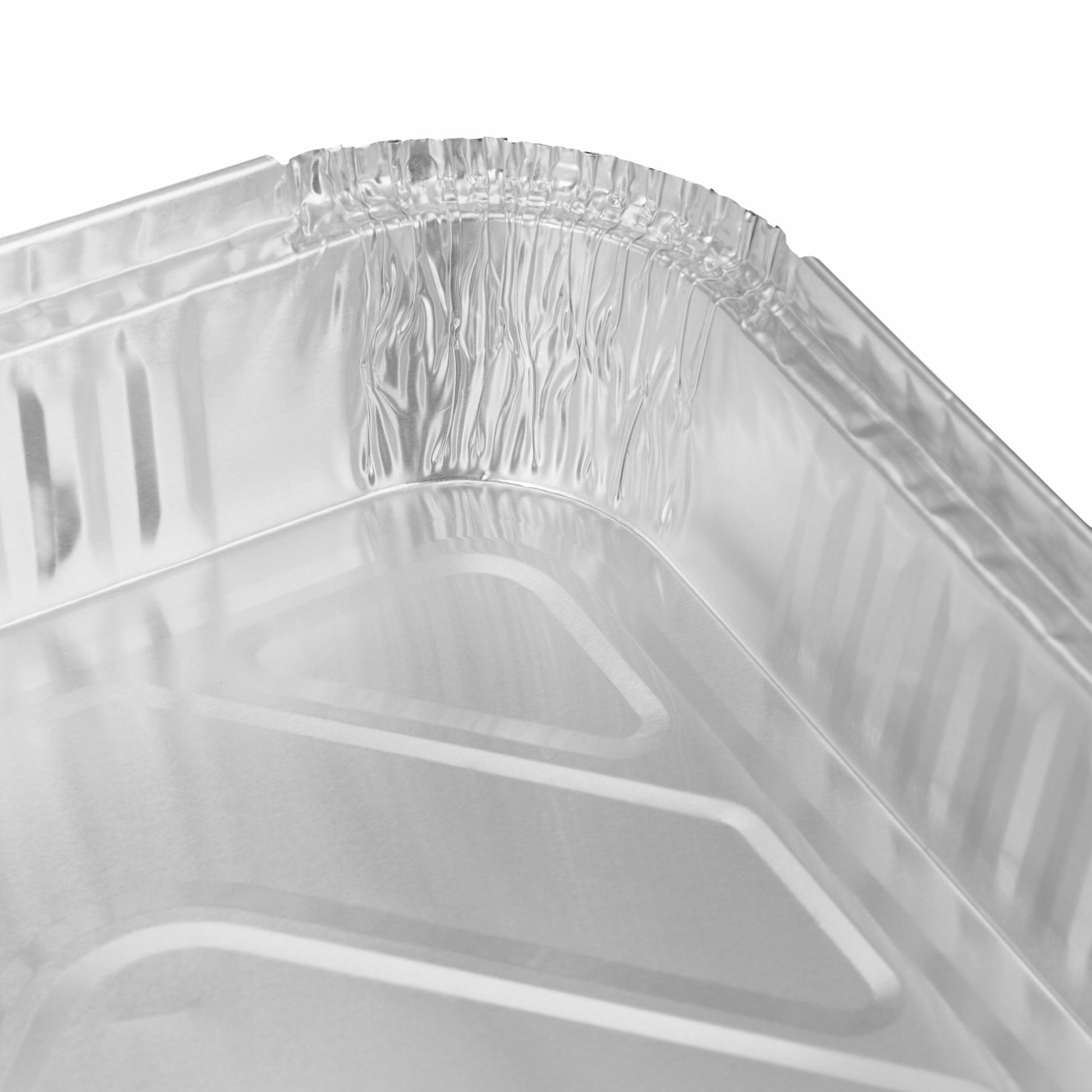 Relaxdays Grillschale, Aluminium, rechteckig – 310 × 210 × 45 mm, Silber – 50 Stk.