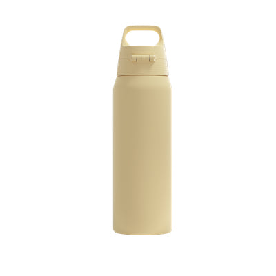 SIGG Shield One Isolierflasche 750 ml – Doppelwandig, Edelstahl, Klappdeckel, Gelb