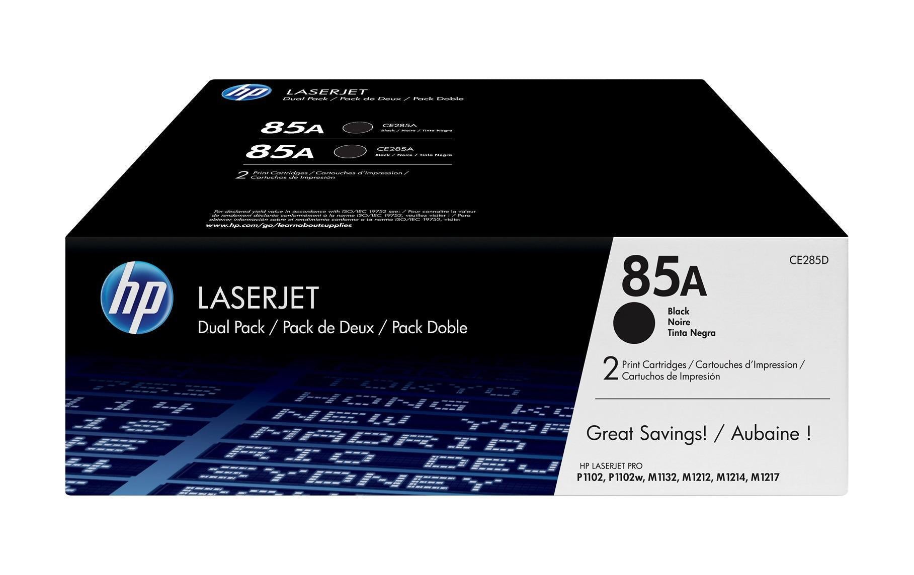 HP Toner-Multipack 85A – Schwarz, 1600 Seiten
