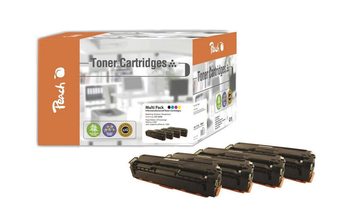 Peach Toner-Multipack CLT-504S – BK/C/M/Y – für Samsung CLP-410, CLP-415, CLX-4100 und andere