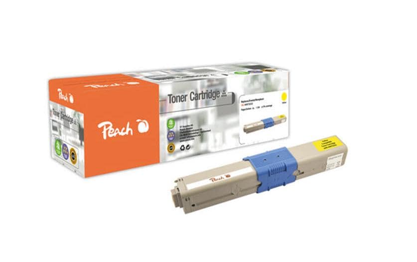Peach 44973533 Gelber Toner – Kompatibel – 1'500 Seiten – für OKI C 301 DN/C 321 DN/MC 332 DN und andere