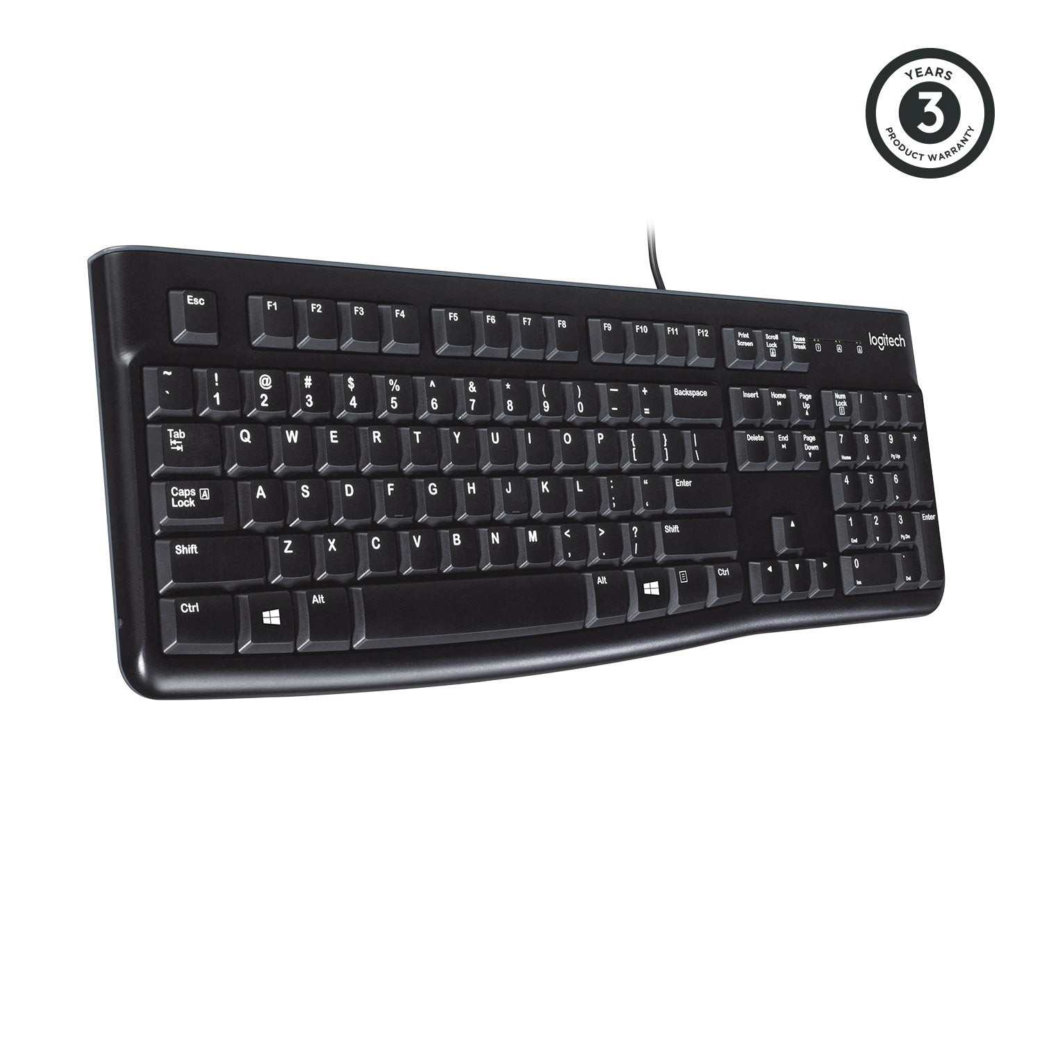 Logitech K120 – Tastatur – kabelgebunden, USB – AZERTY (BE) – Schwarz