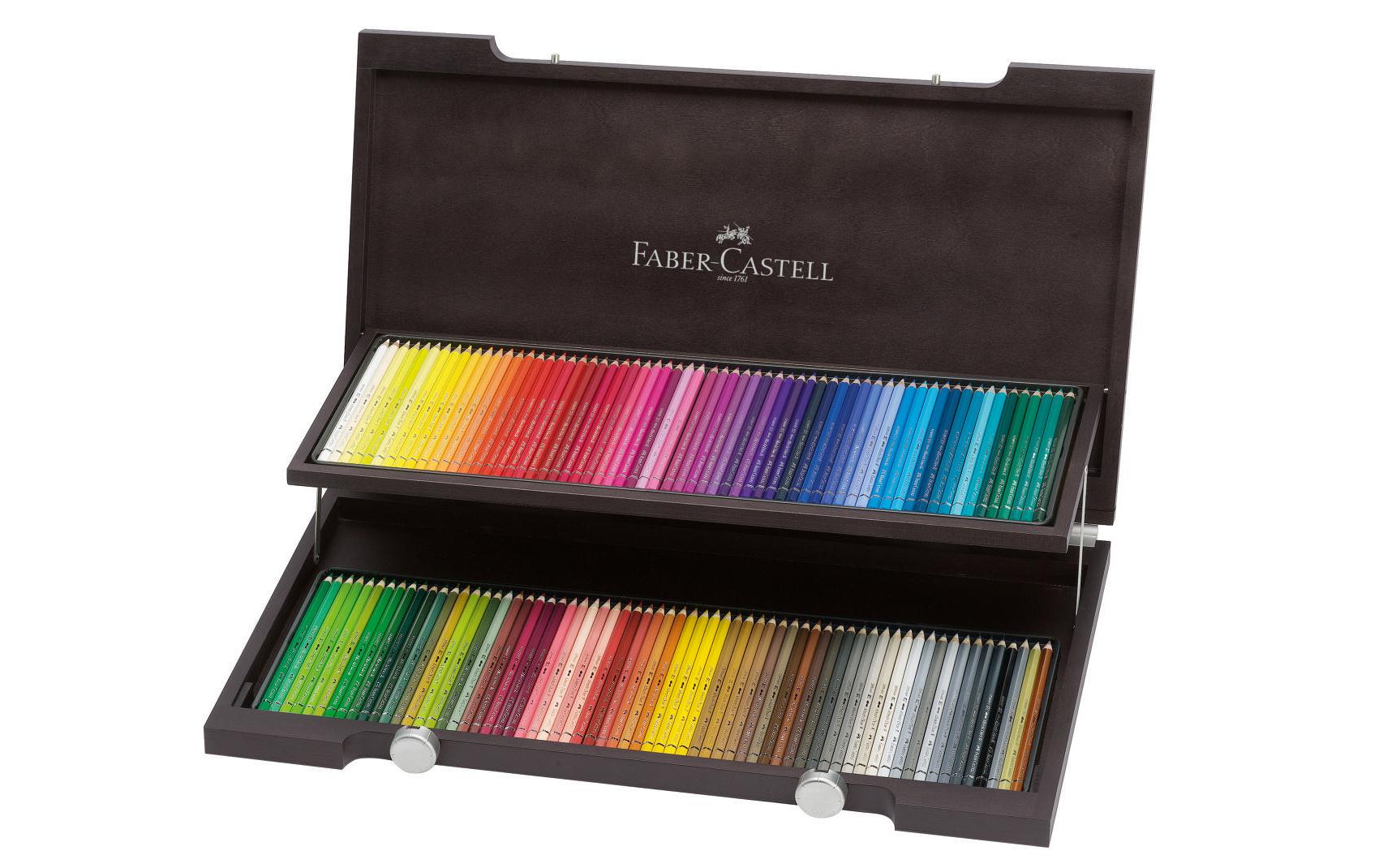 Faber-Castell A. Dürer Aquarellfarbstifte-Set – 120 Stk., 120 Farben, Holzkasten