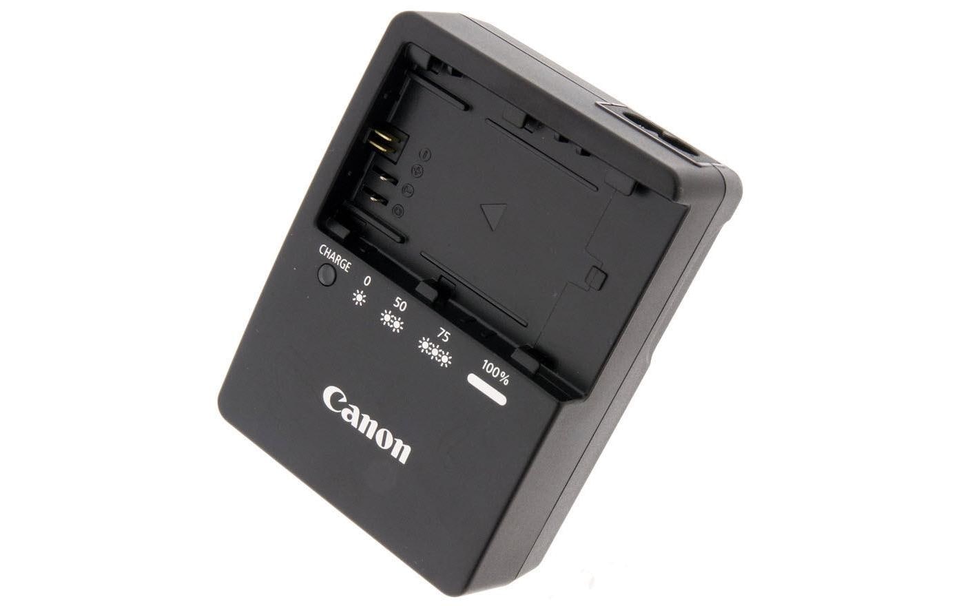 Canon LC-E6E Akkuladegerät – Li-Ion, 2 h – für Canon LP-E6 – Schwarz