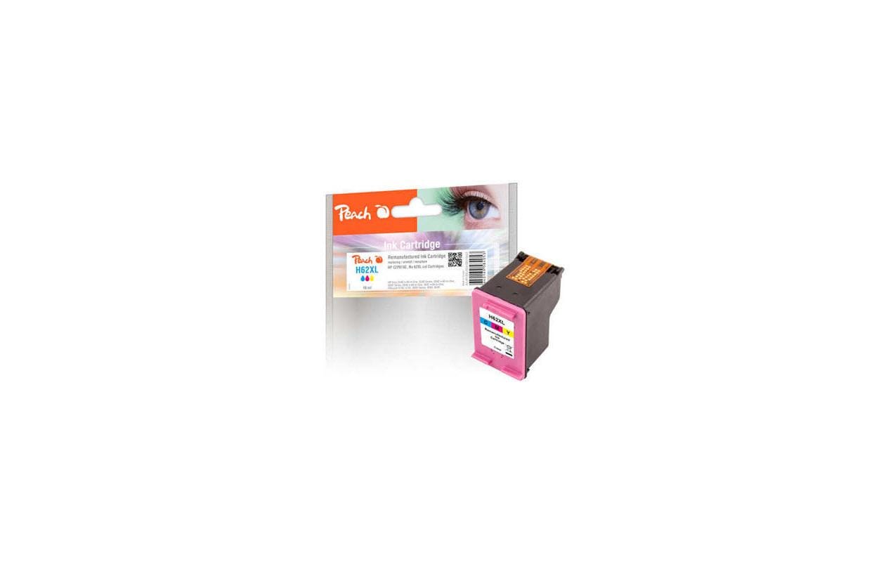 Peach 62XL Dreifarbig Tintenpatrone (Kompatibel) – 510 Seiten – für HP Envy 5540/5640, HP OfficeJet 200