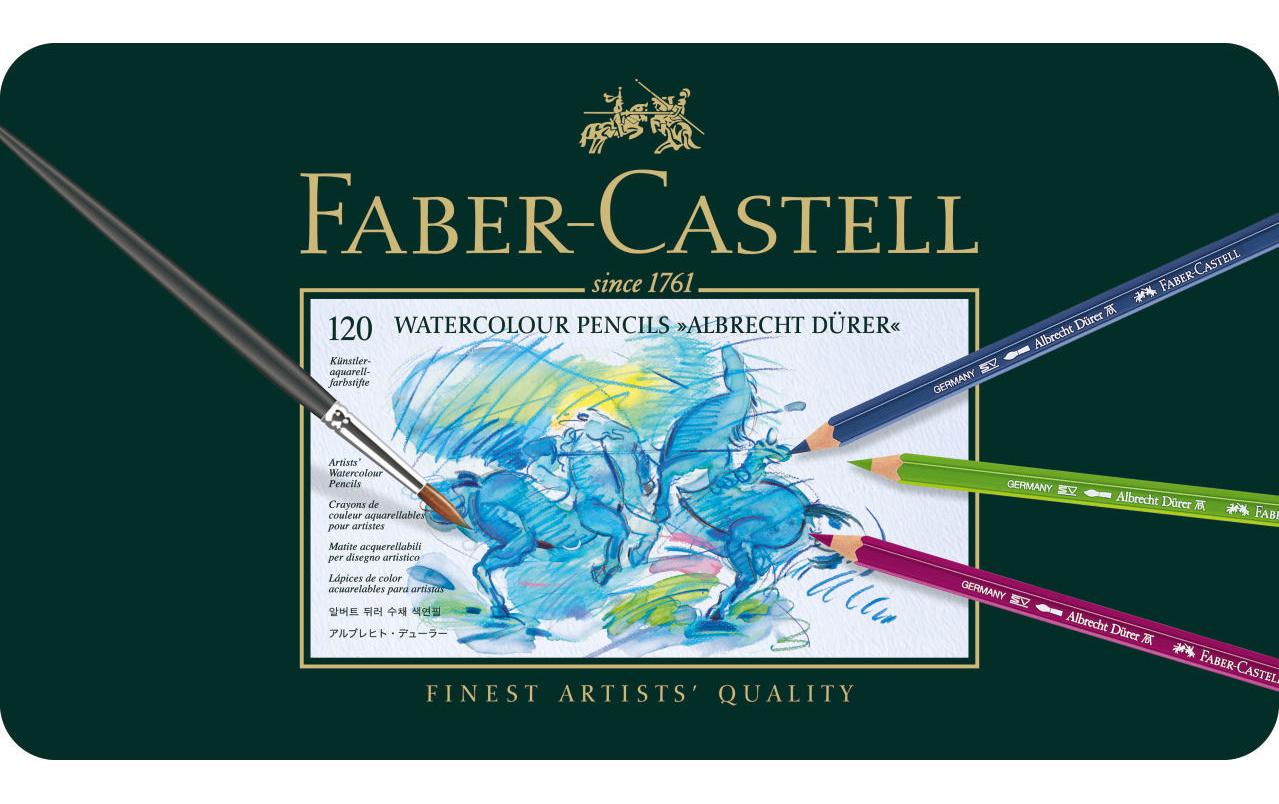 Faber-Castell Albrecht Dürer Aquarellbuntstift Mehrfarbig 120er-Metalletui – klimaneutral, sechskant