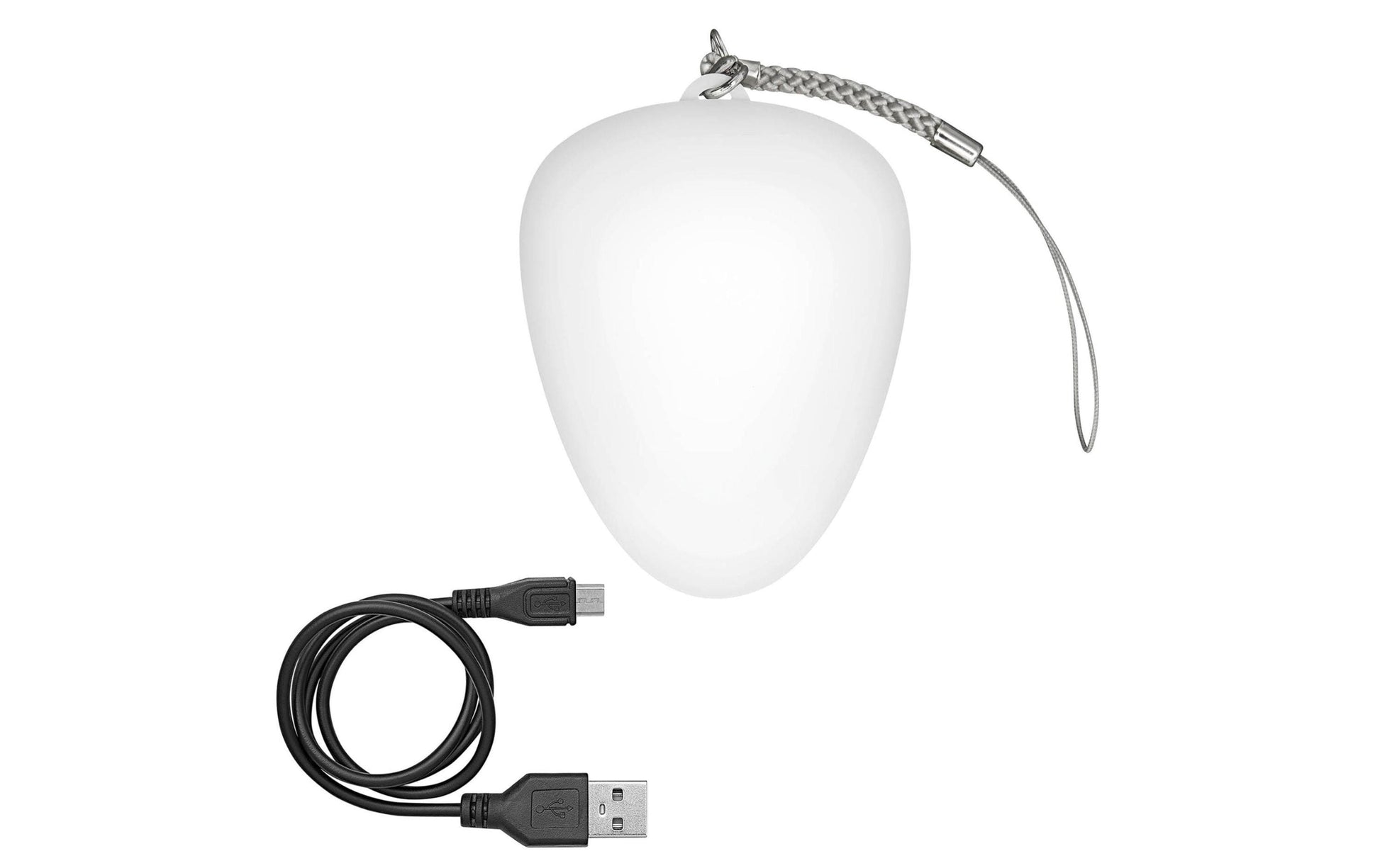 Wedo Anklippbare Taschenlampe 205 265400 – Akkubetrieb, USB-aufladbar, 6,3 cm – Weiss