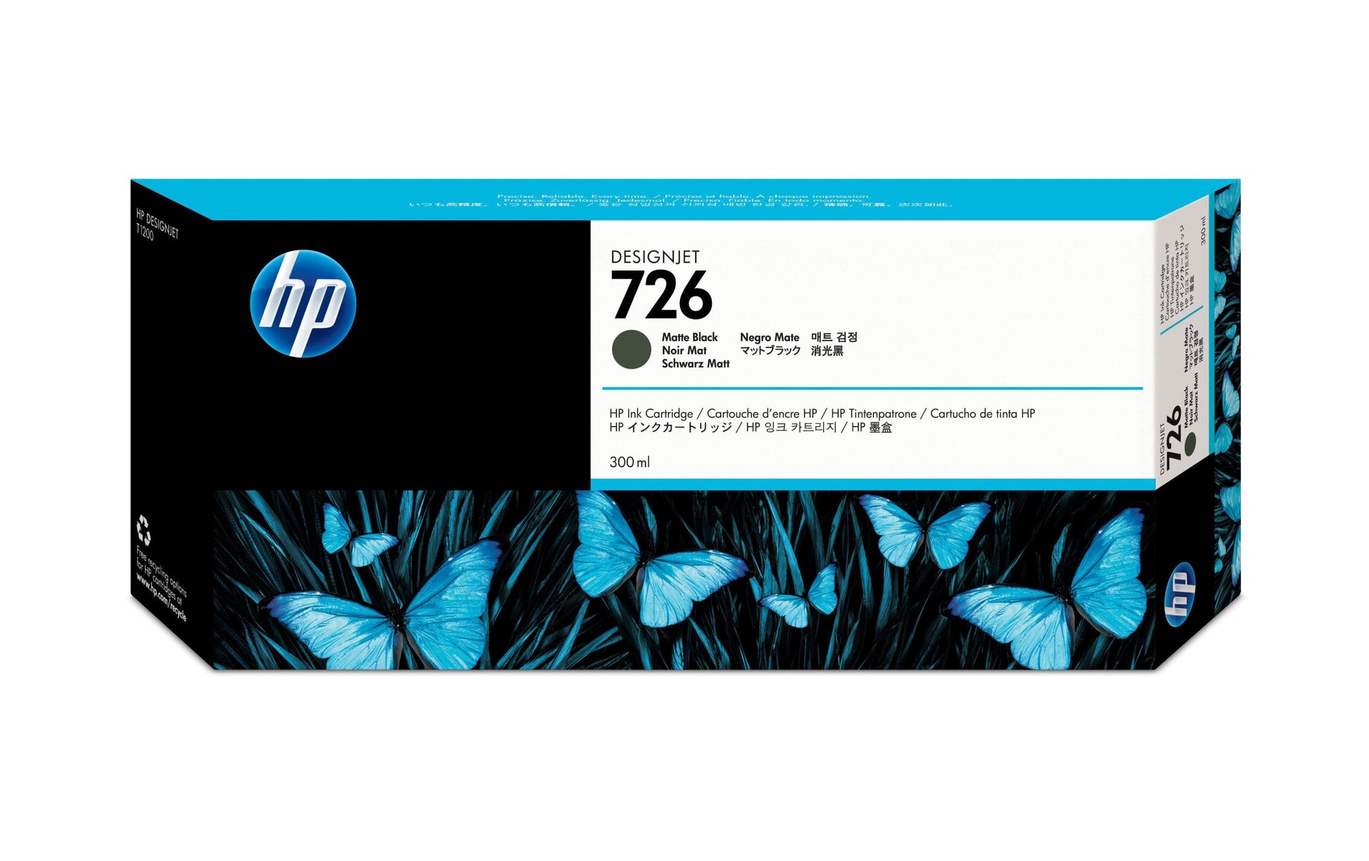 HP Tintenpatrone 726, Schwarz – für Inkjetdrucker