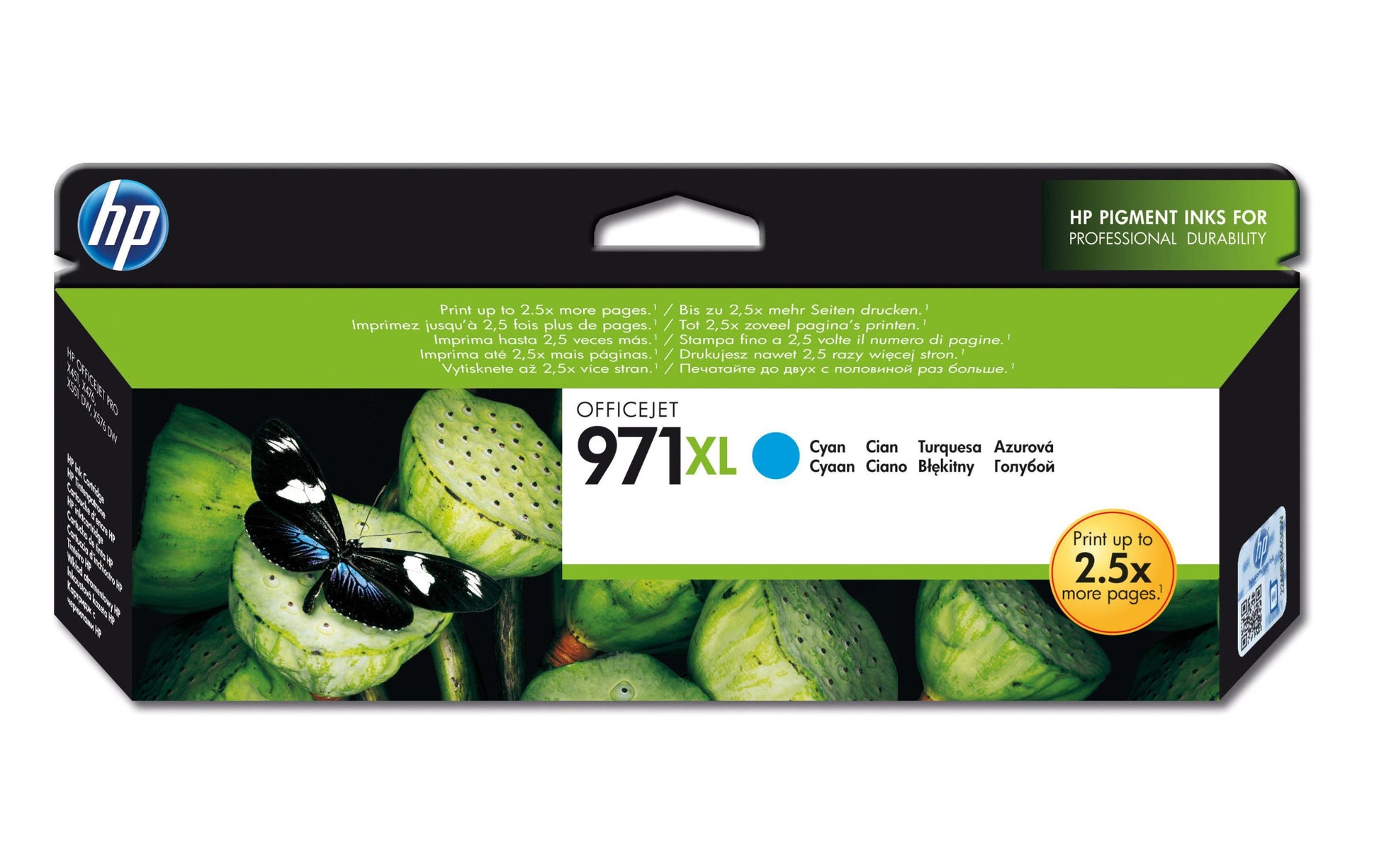 HP Tintenpatrone 971XL, cyan, XL, 6'600 Seiten