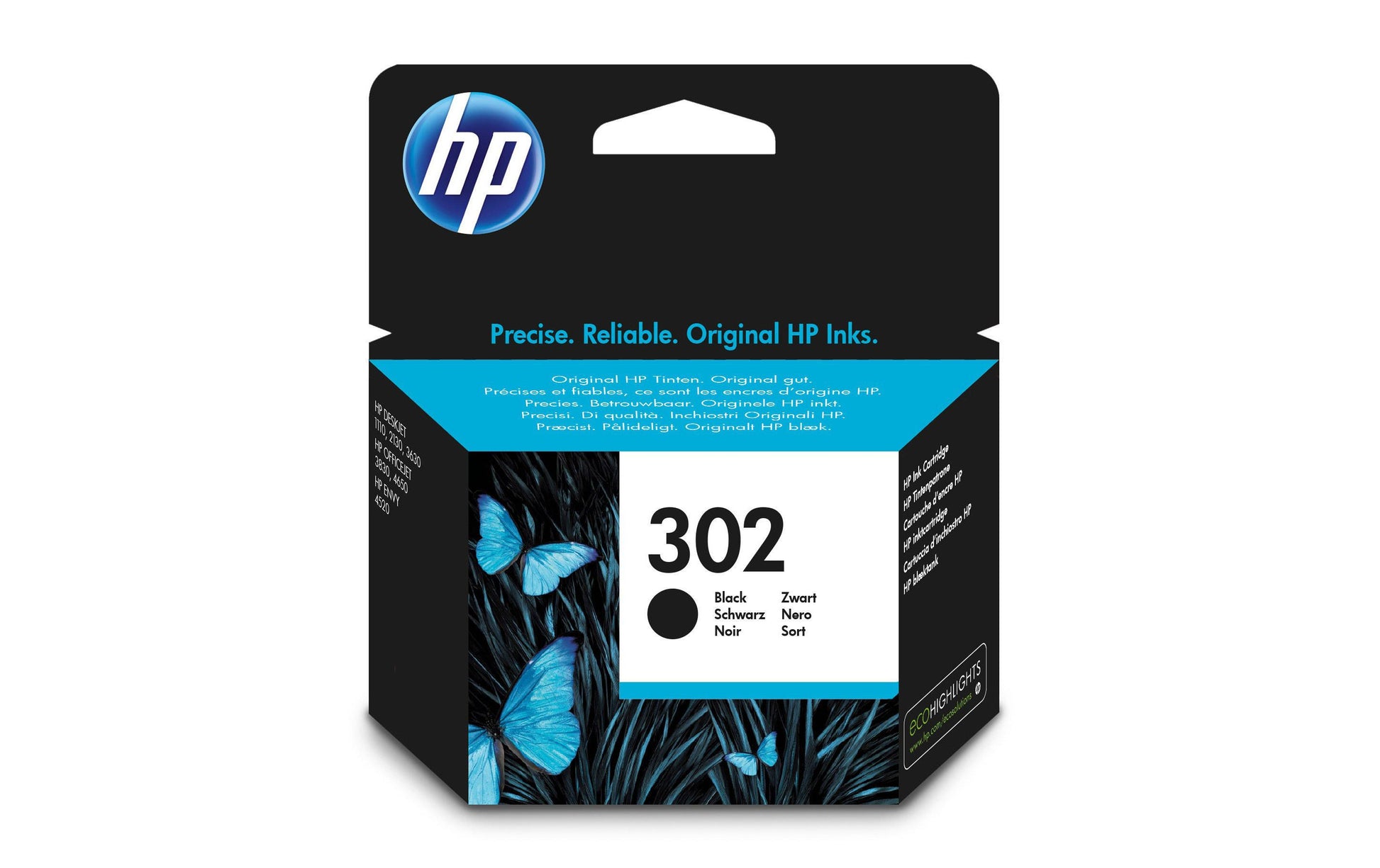 HP Tintenpatrone 302, Schwarz, Original