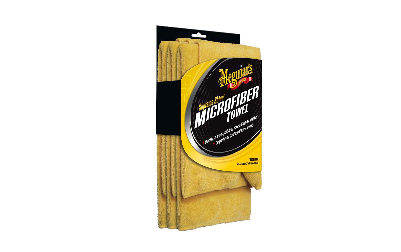Meguiar's Hochglanz-Mikrofasertücher – Trockentuch, 3 Stück