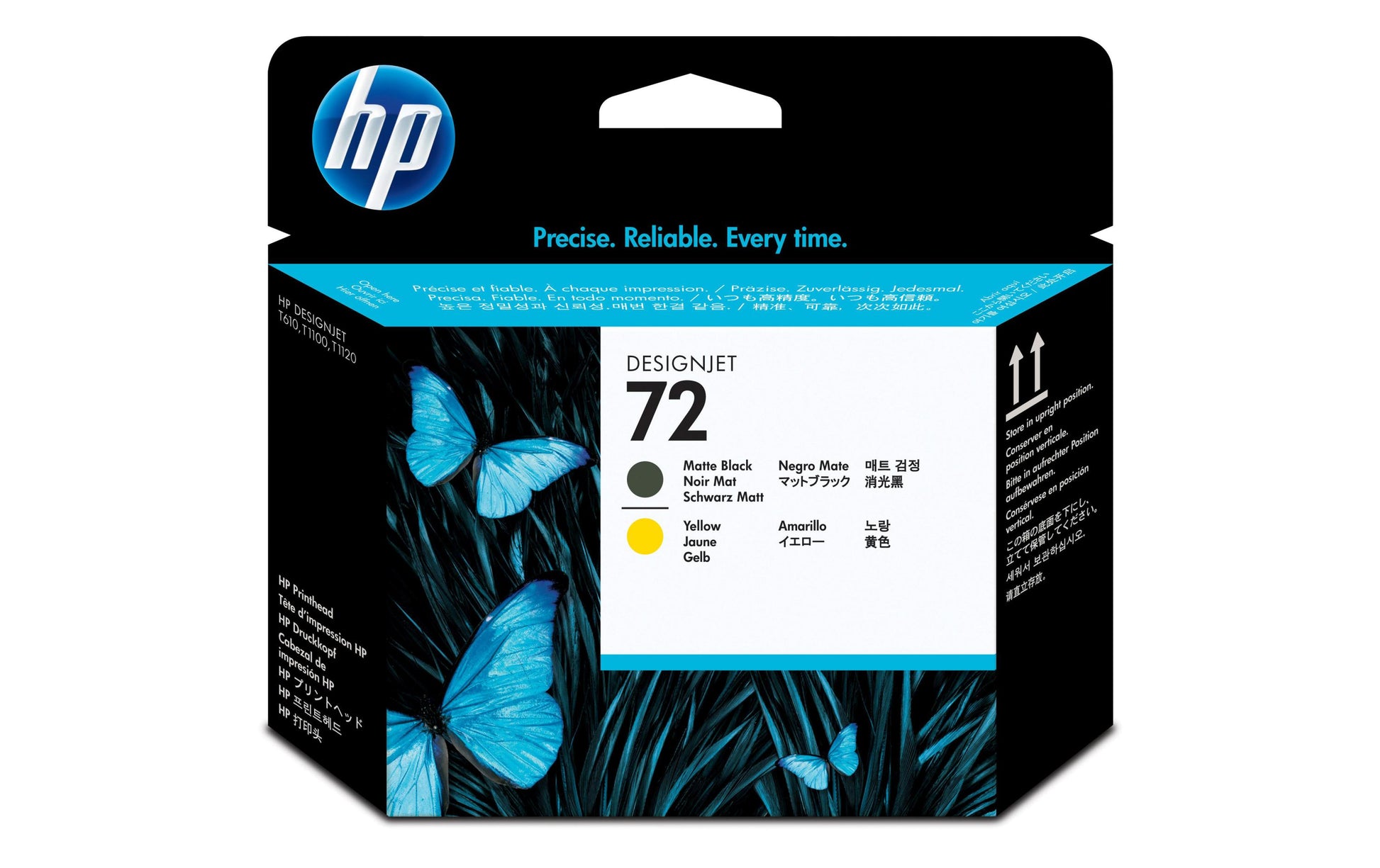 HP Value Pack Druckkopf + Tinte Nr. 72 – Schwarz/Gelb, 130 ml
