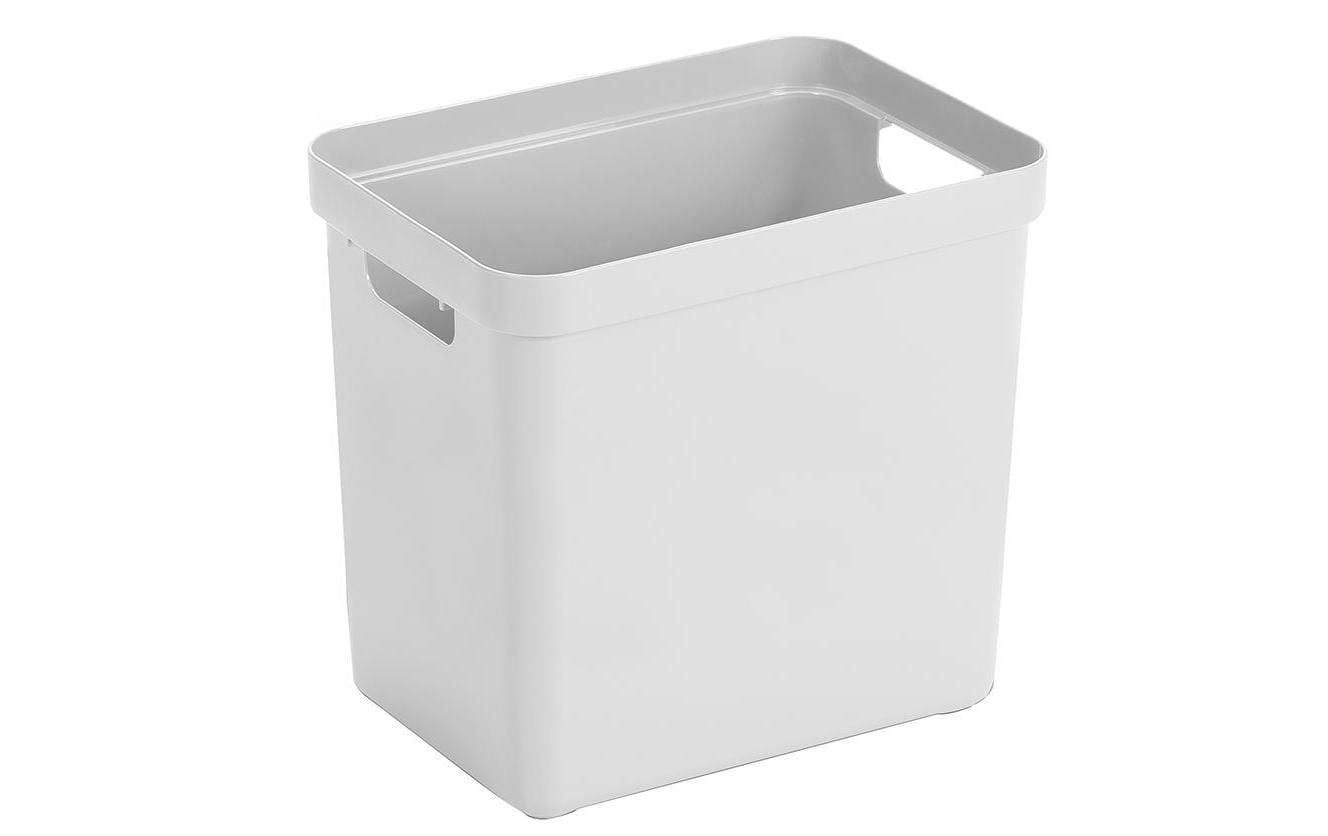 Sunware Aufbewahrungsbox 25 L (mit Deckel) – Kunststoff – Weiss – mit Griffen – 255 × 363 × 355 mm