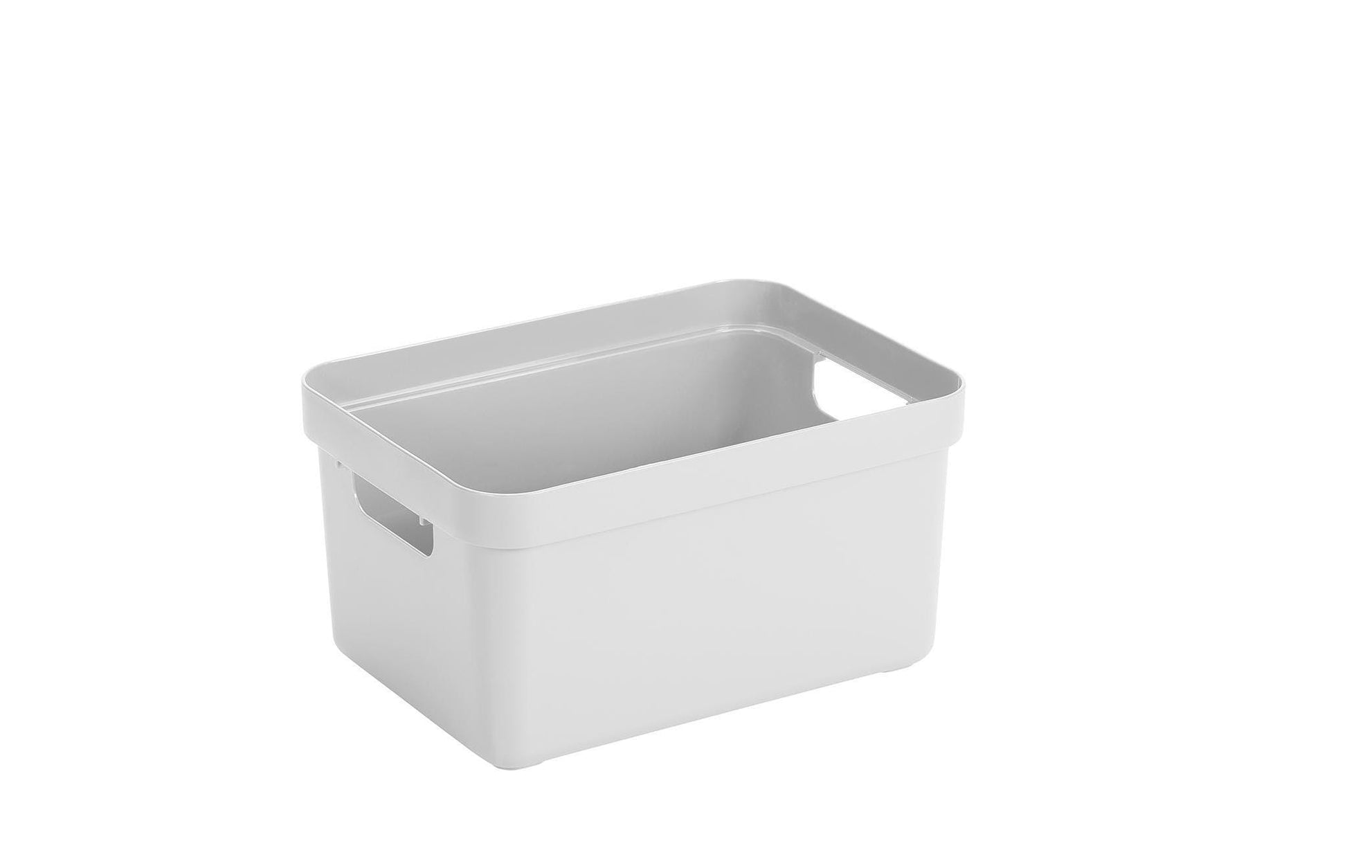 Sunware Aufbewahrungsbox 5 L (mit Deckel) – Kunststoff – Weiss – mit Griff – 175 × 122 × 252 mm