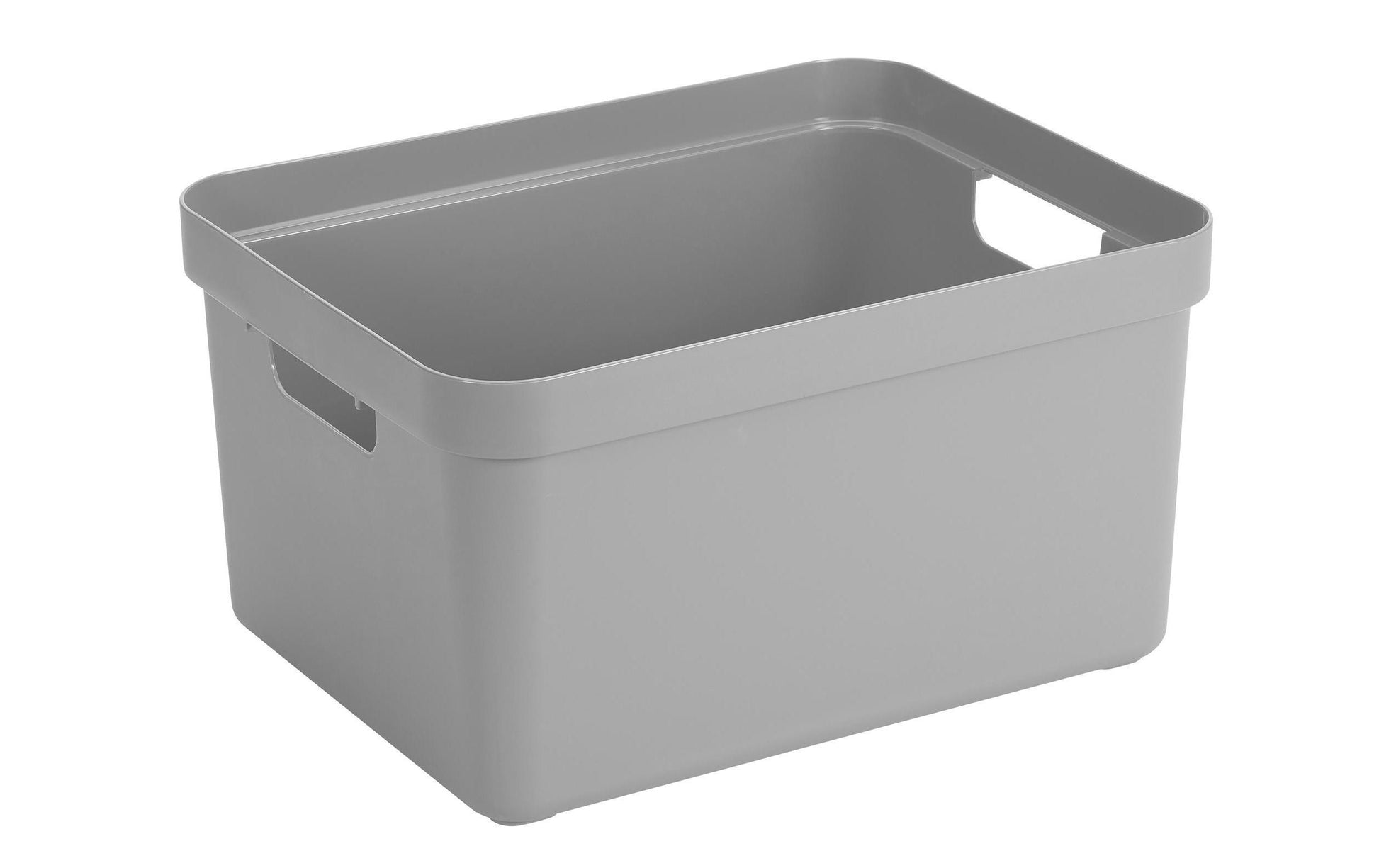 Sunware Aufbewahrungsbox 32 l (mit Deckel) – Kunststoff – hellgrau – 355 × 243 × 455 mm
