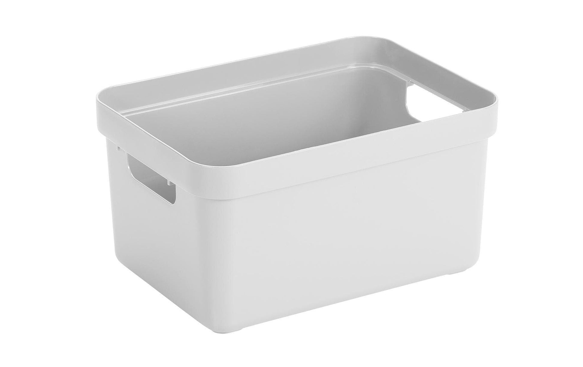 Sunware Aufbewahrungsbox 13 L (mit Deckel) – Kunststoff – Weiss – mit Griffen – 255 × 183 × 355 mm
