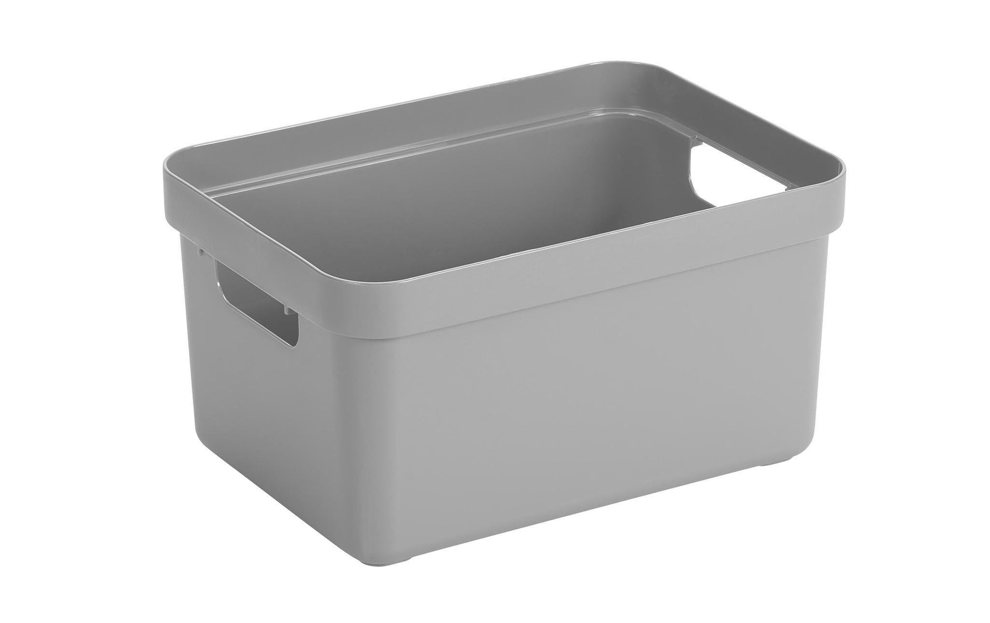 Sunware Aufbewahrungsbox 13 L (mit Deckel) – Kunststoff – Hellgrau – 255 × 183 × 355 mm