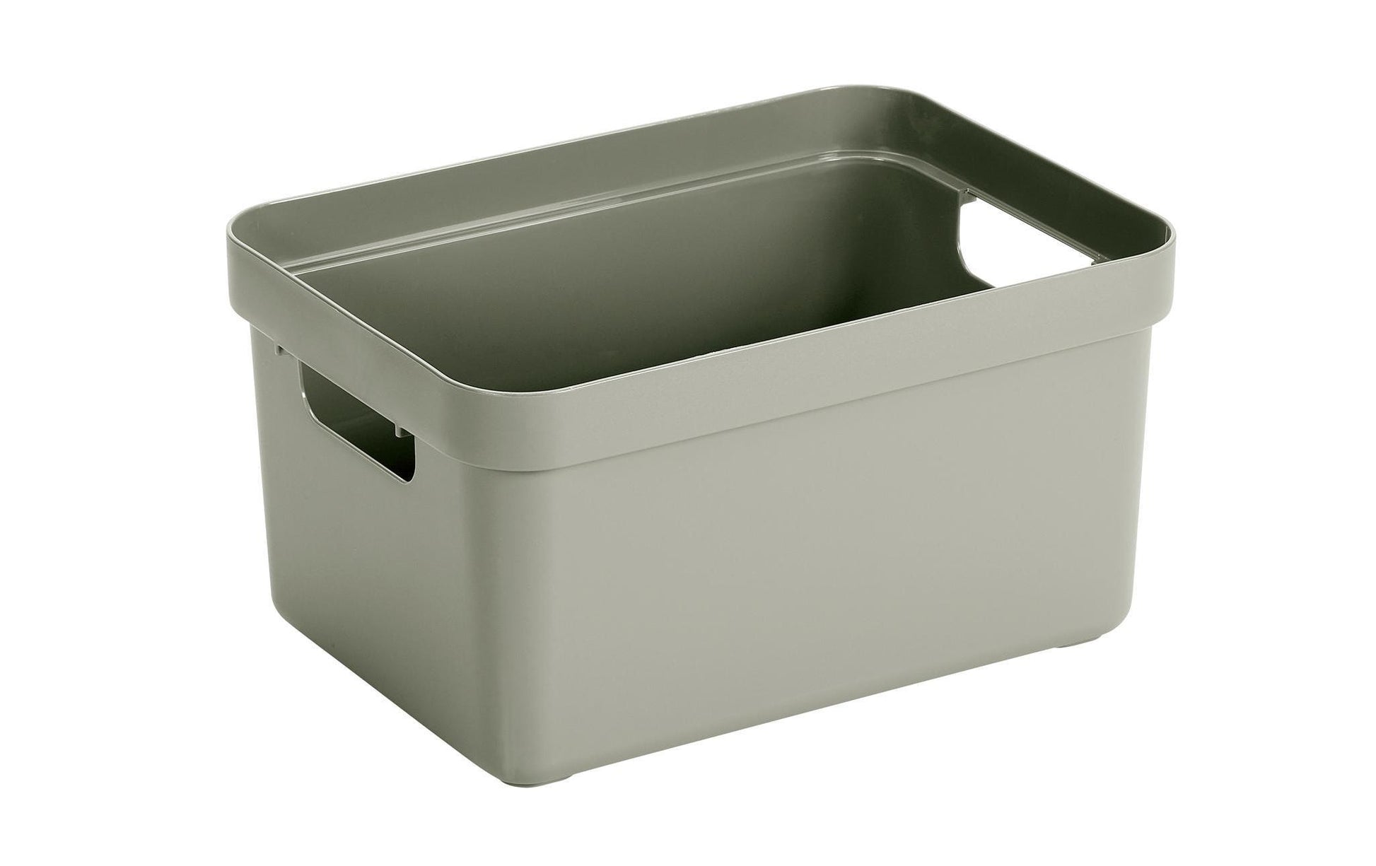 Sunware Aufbewahrungsbox 13 L (mit Deckel) – Kunststoff – Hellgrün – mit Griffen – 255 × 183 × 355 mm