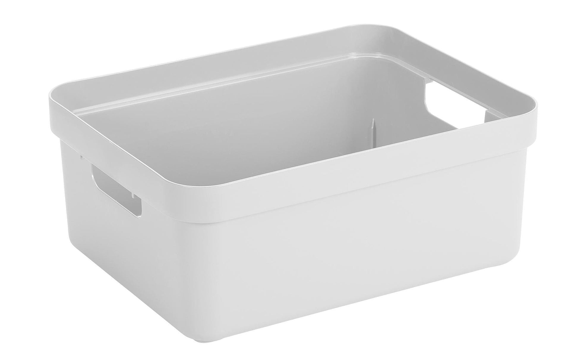Sigma home Aufbewahrungsbox 24 L (mit Deckel) – Kunststoff – Weiss – 355 × 183 × 453 mm