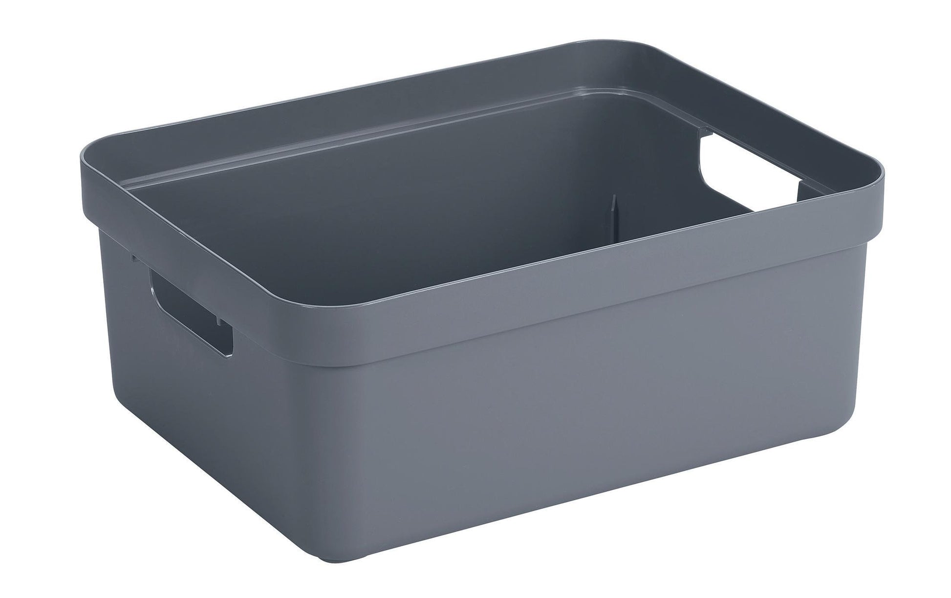 Sunware Aufbewahrungsbox 24 L (mit Deckel) – Kunststoff – Dunkelblau – mit Griffen – 355 × 183 × 453 mm