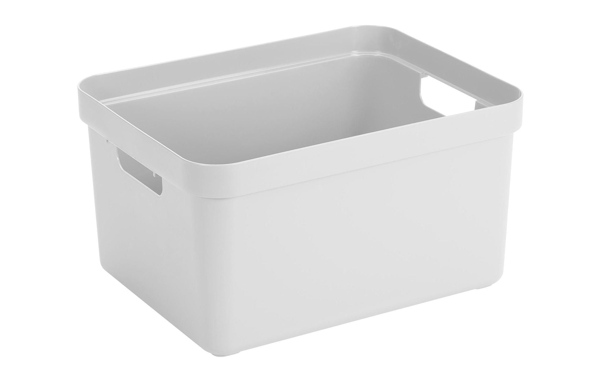 Sunware Aufbewahrungsbox 32 L (mit Deckel) – Kunststoff – Weiss – mit Griffen – 355 × 243 × 455 mm