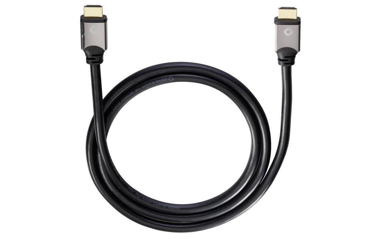 Oehlbach HDMI-Kabel, Schwarz, D1C92457, 1 Stück