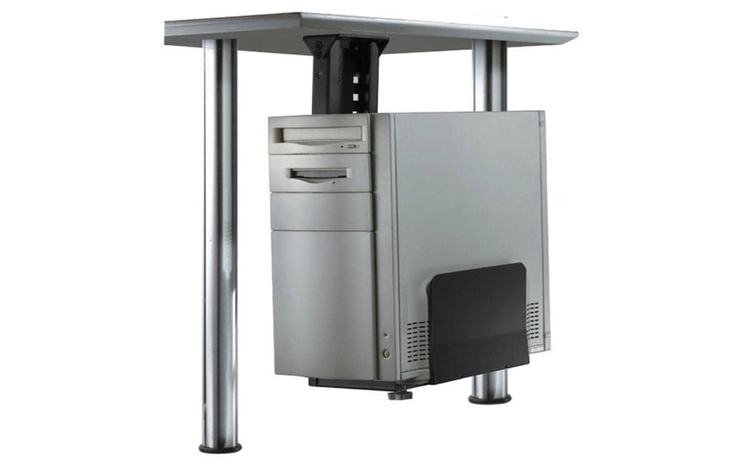 Neomounts CPU-Halterung (Untertisch) – bis 30 kg, silber, Stahl