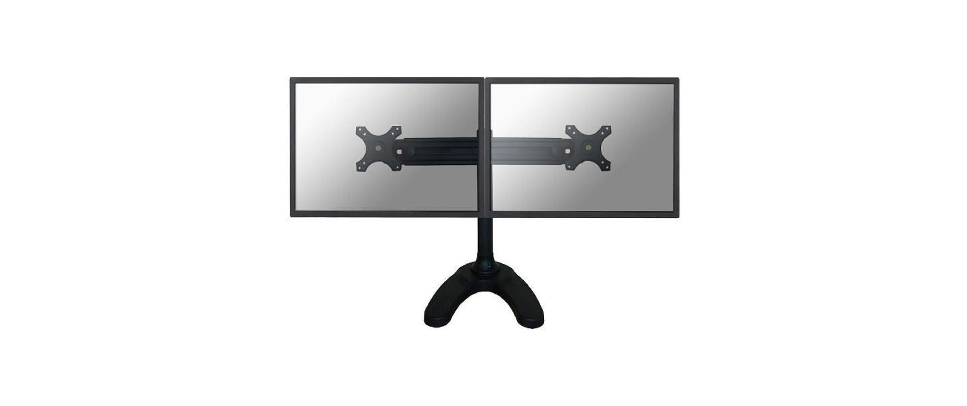 Neomounts FPMA D700DD – Tischhalterung, Dual, Tischdurchführung, bis 27", VESA 75 × 75 mm, 24 kg