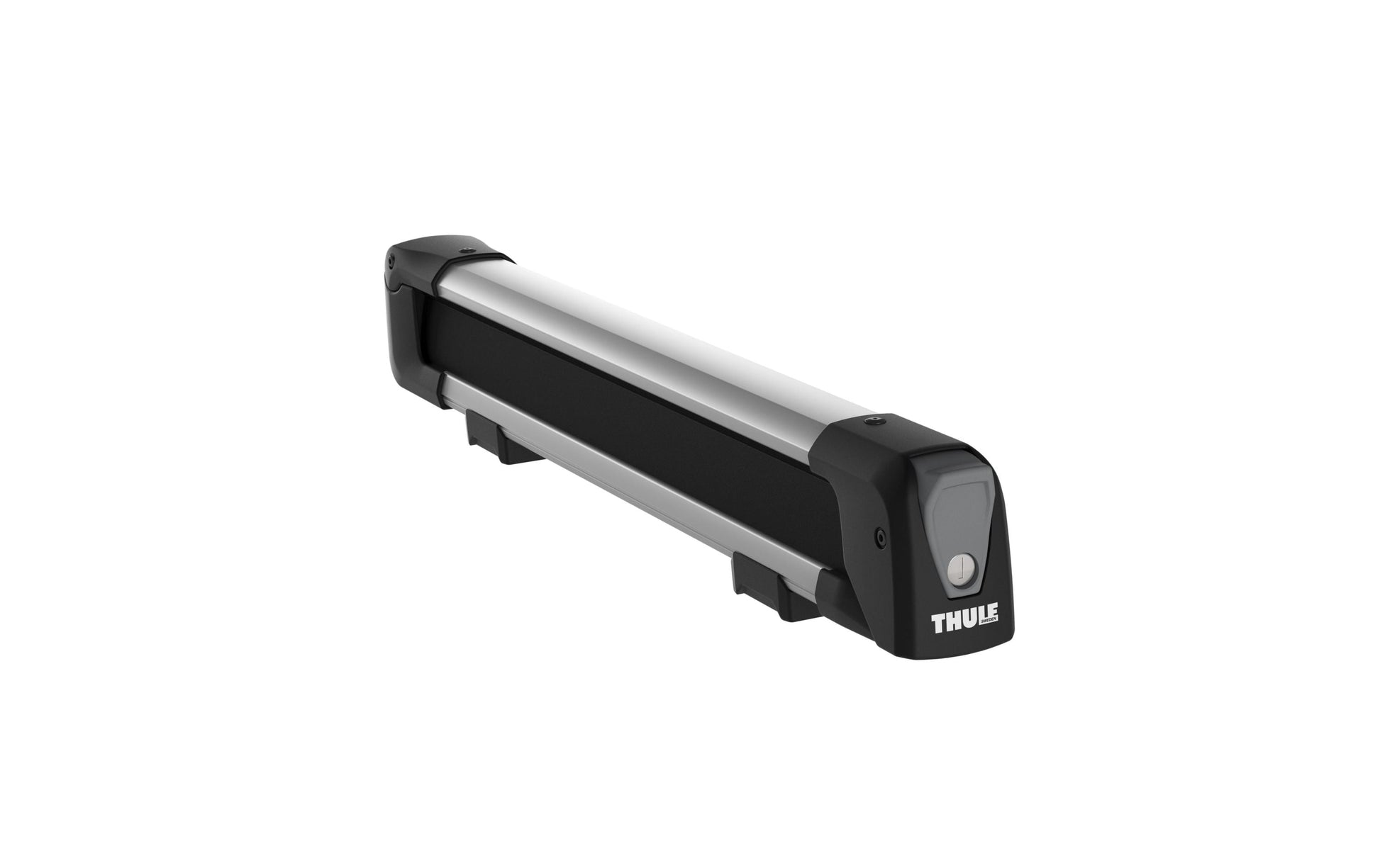 Thule Skiträger SnowPack 7326 – abschliessbar – für WingBar/SlideBar/SquareBar – Ladebereich 75 cm