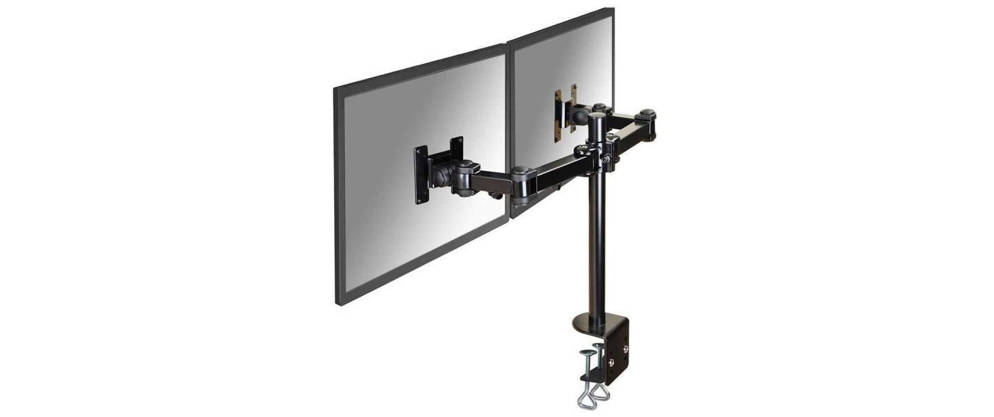 Neomounts FPMA D960D – Tischhalterung, Dual, Tischklemme, bis 27", VESA 75 × 75/100 × 100 mm, 8 kg