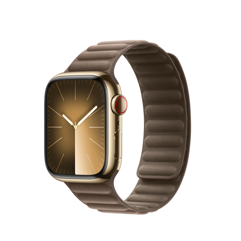 Apple Magnetic Link – Armband – für Apple Watch (diverse Grössen), Taupe, M/L, Recyceltes Material