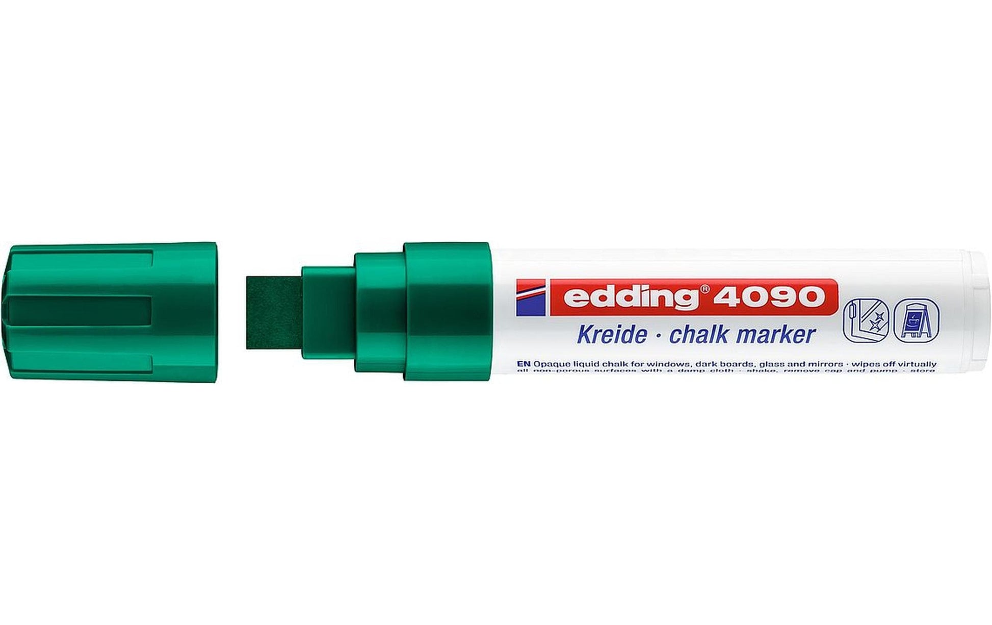 Edding Kreidemarker 4090 – Keilspitze, 4–15 mm – Grün