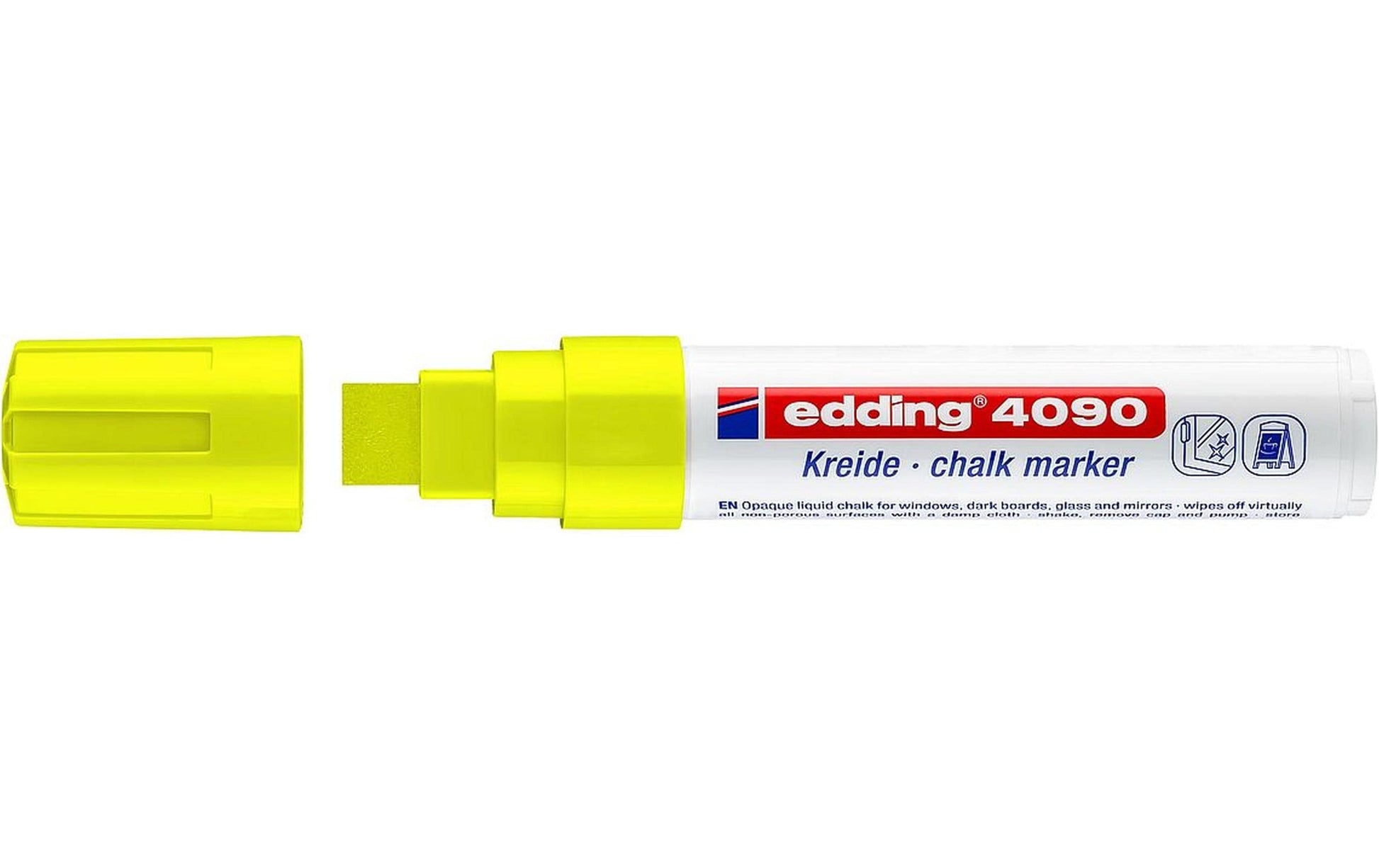 Edding Kreidemarker – Keilspitze, 4–15 mm – Neongelb