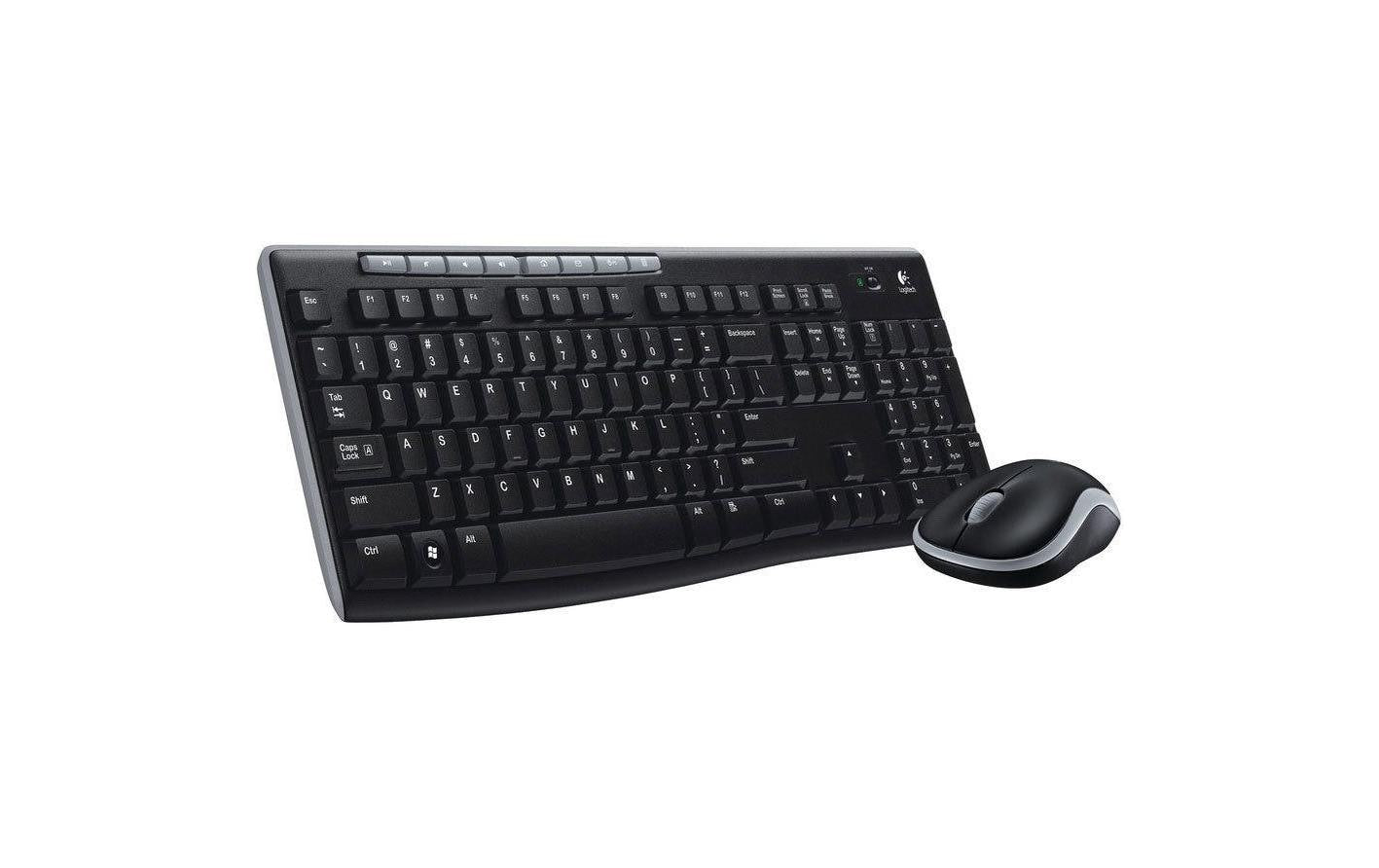 Logitech MK270 Combo – Tastatur, kabellos, UK-Layout (EN), Schwarz