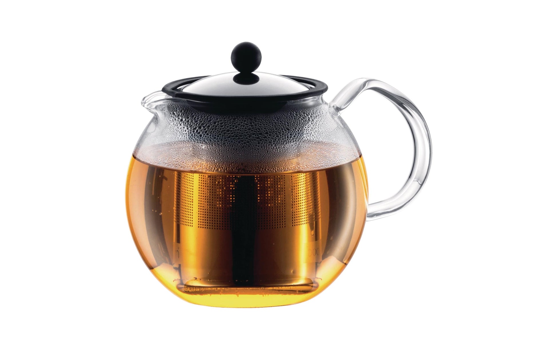 Bodum French Press 1,5 l, Glas (Borosilikat)/Kunststoff, Schwarz