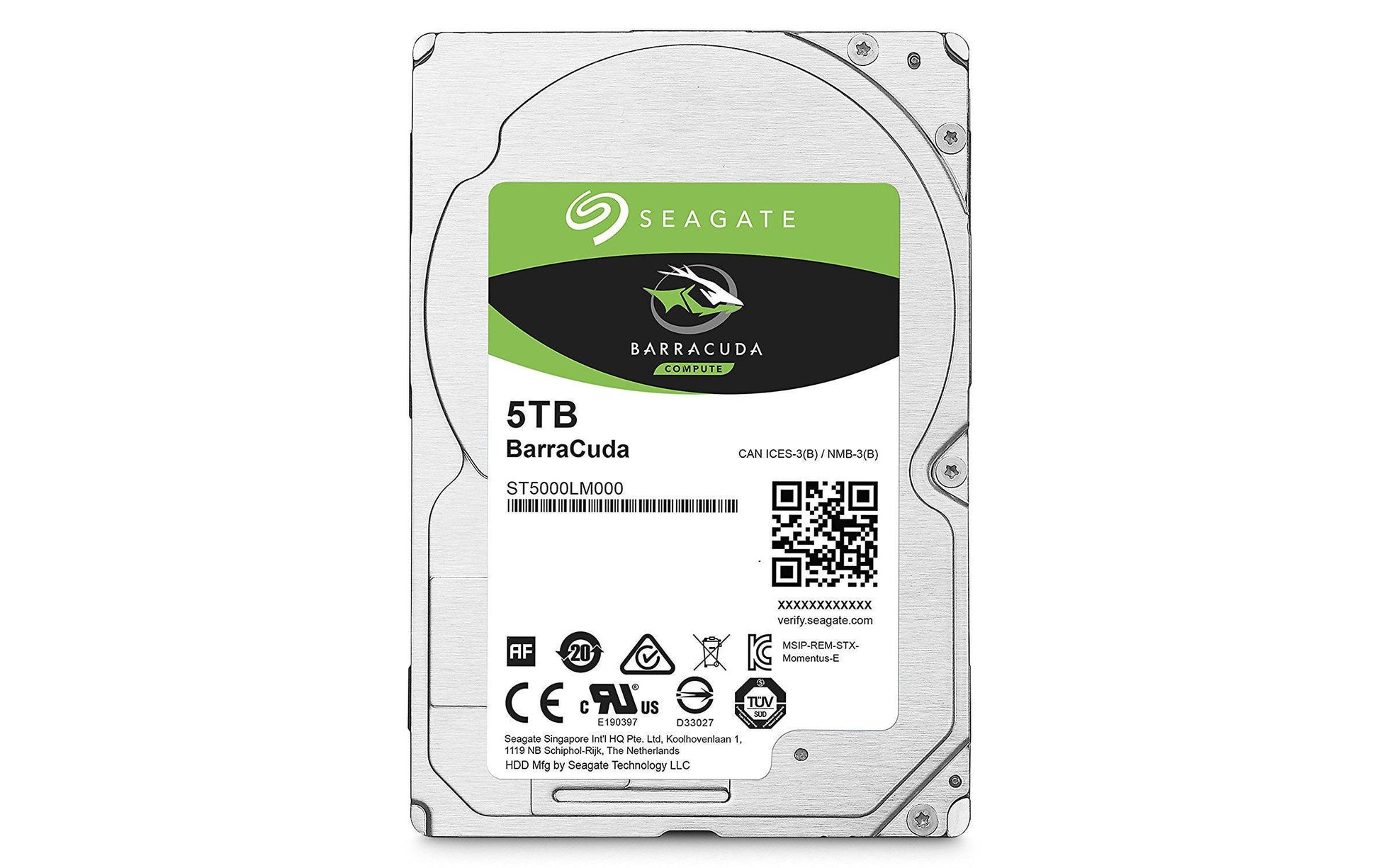 Seagate BarraCuda ST5000LM000 – 5 TB, 2,5 Zoll · 5400 U/min · SATA 6 Gb/s
