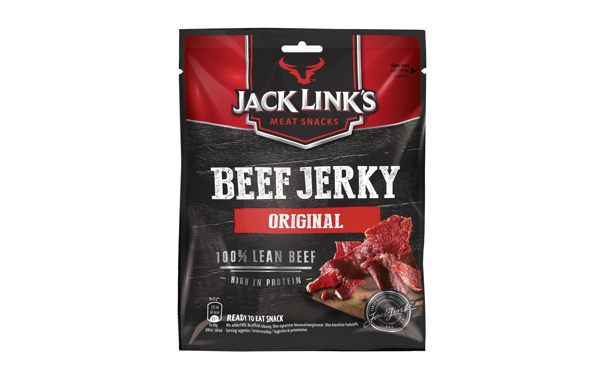 Jack Link's Beef Jerky – Original – 12 × 60 g