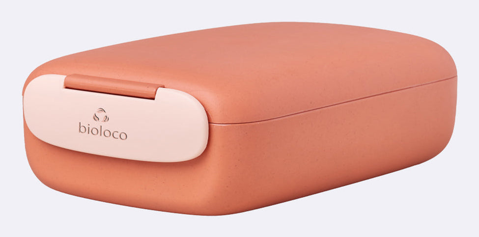 BioLoco Lunchbox 13 × 19,5 × 6 cm, Polylactid (PLA), Terrakotta