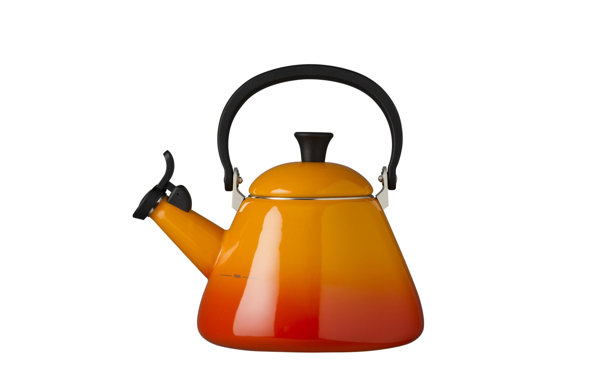 Le Creuset Kone Wasserkocher – 1,6 l, Karbonstahl, Orange, 40101020900000
