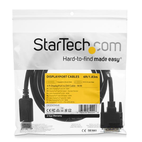 StarTech.com DisplayPort auf DVI Adapter – 183 cm