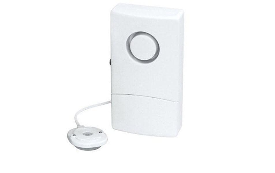 Pentatech WA03 – Wassermelder, Batteriebetrieben (9V), 98 dB – Weiss