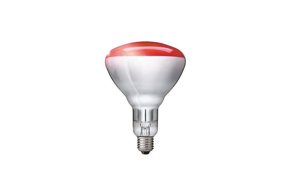 Philips Infrarotlampe E27 BR125 – Rot, 100 lm, 250 W – 1 Stk.
