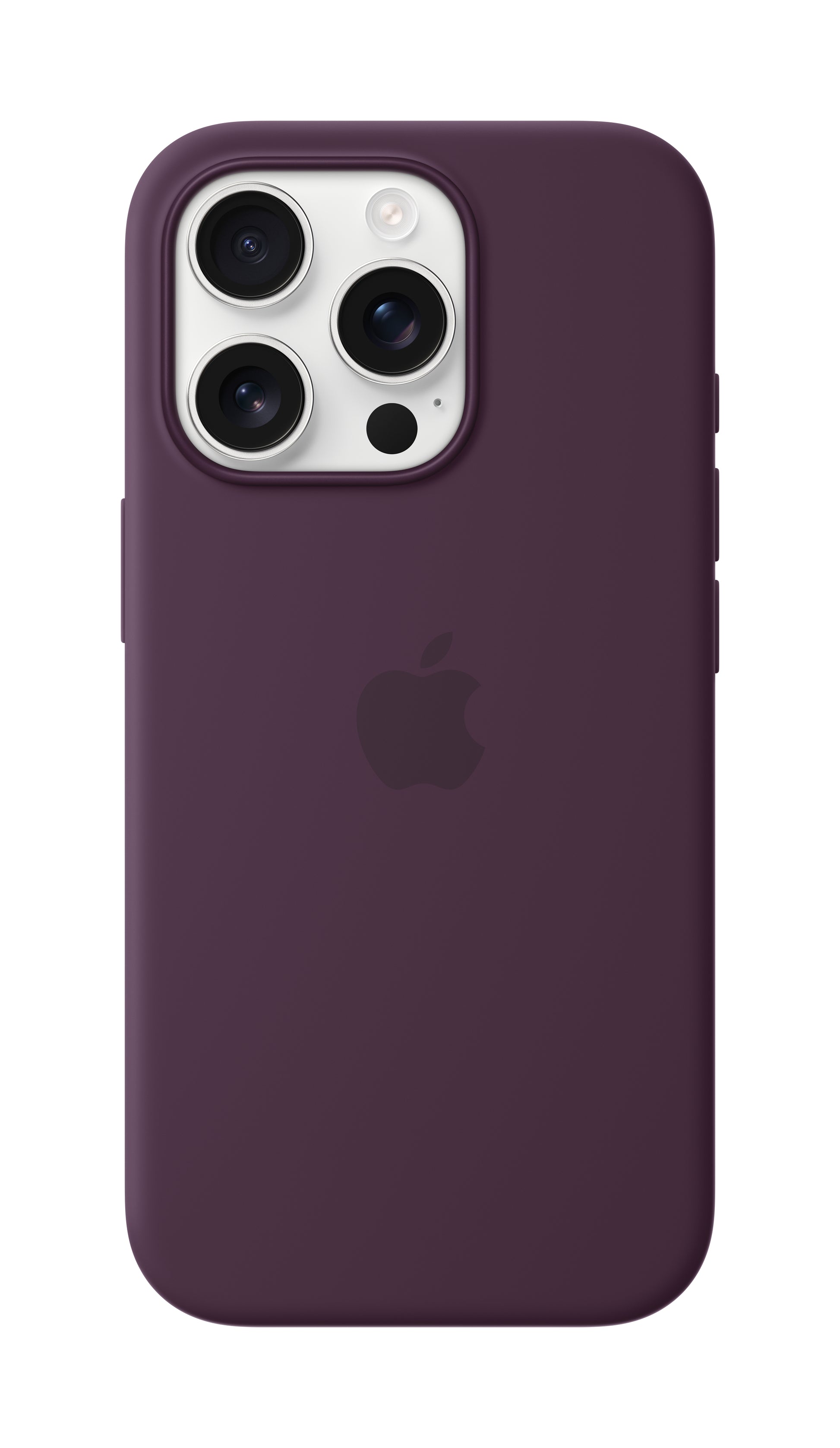 Apple Backcover – für Apple iPhone 16 Pro, MagSafe, Silikon+Mikrofaser, Pflaume