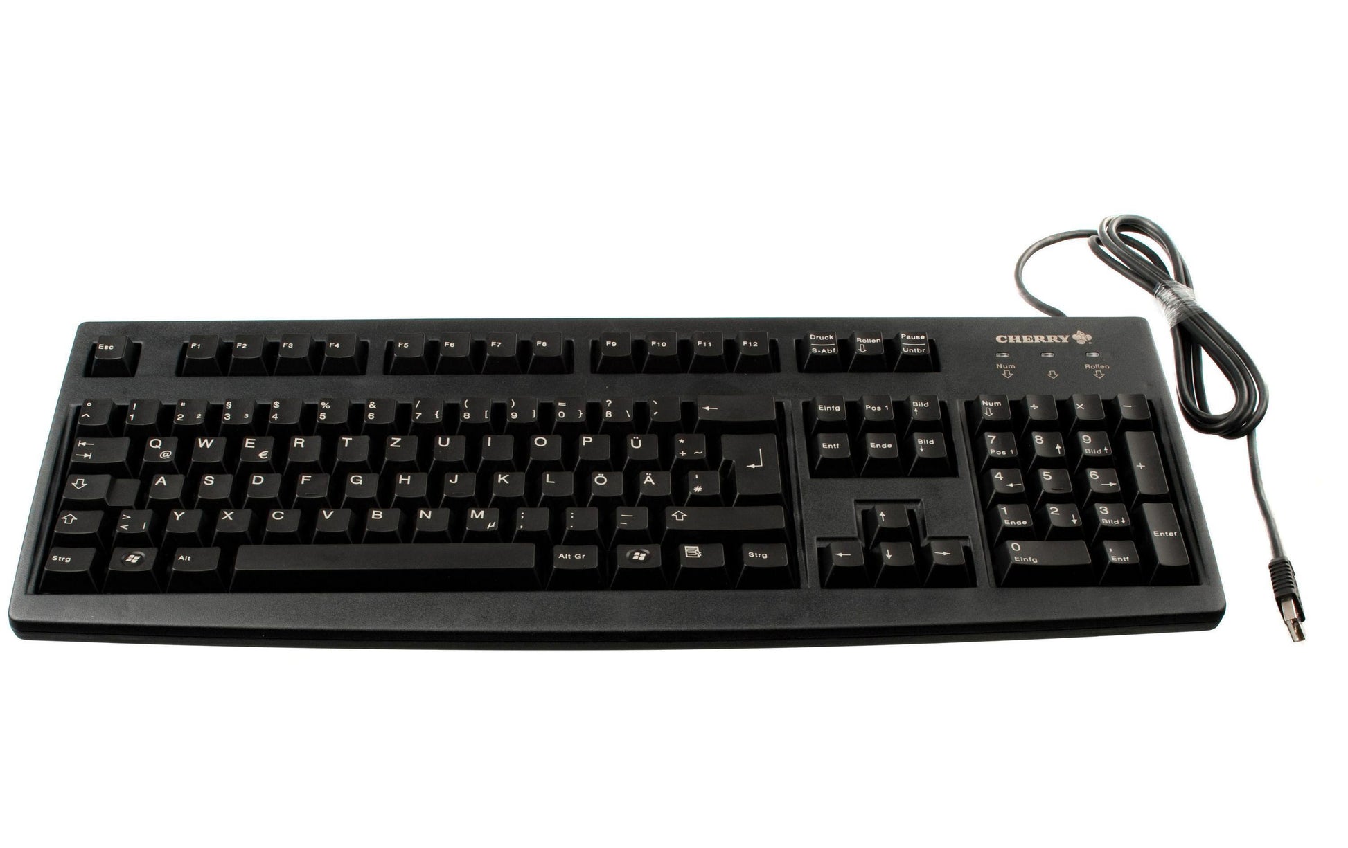 CHERRY G83-6105 – Tastatur, kabelgebunden, CH-Layout (DE-CH), mechanisch, schwarz
