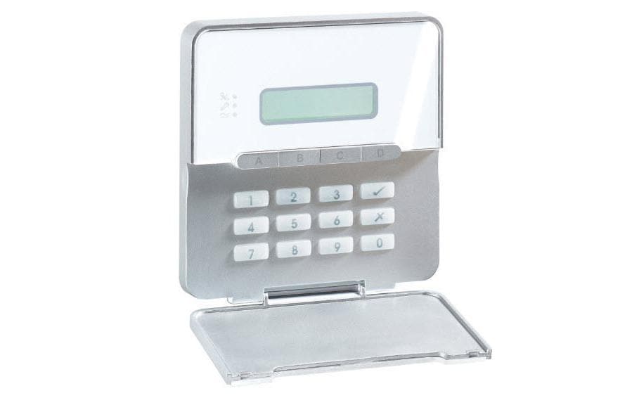 ABUS Terxon LCD-Bedienteil – IP54, Netzbetrieb, kabelgebunden, weiss