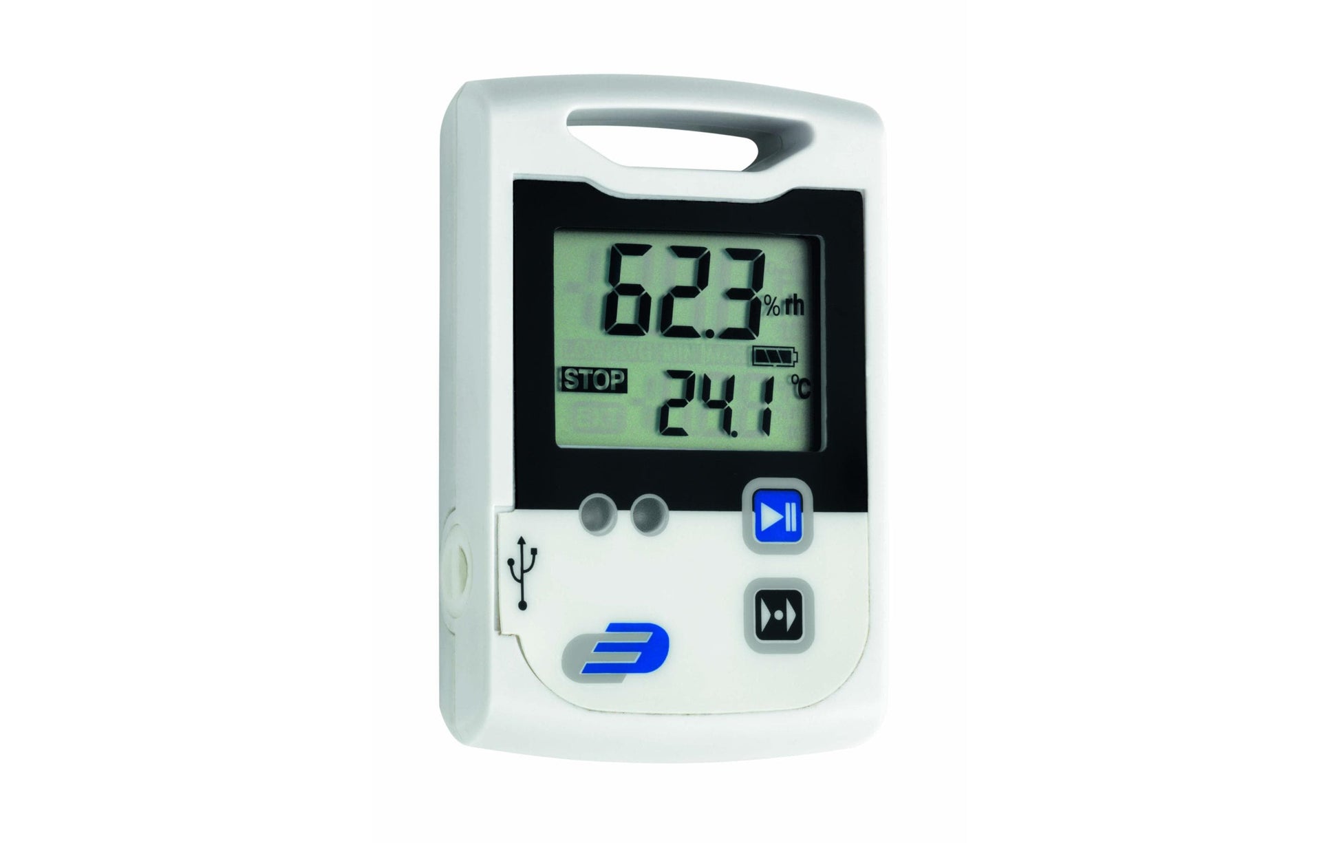 TFA-Dostmann LOG110 Temperatur-/Feuchtesensor – USB, −30–70 °C, 0–99 %, Innen/Aussen