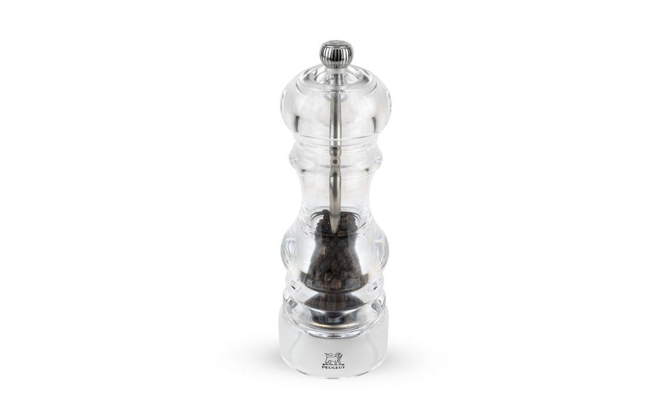 Peugeot Nancy – Salz-/Pfeffermühle 18 cm, Acryl, transparent, mit Stahlmahlwerk