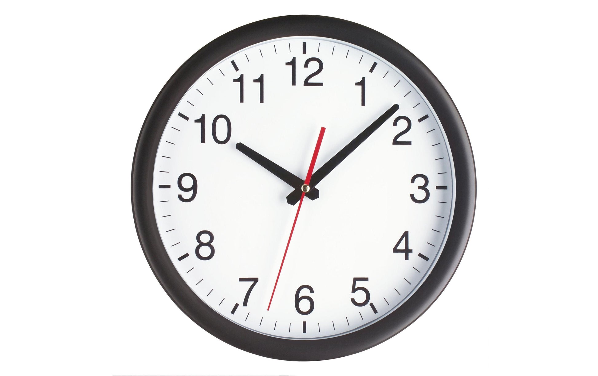 TFA-Dostmann TFA Dostmann Wanduhr 7 Analog, Ø 30 cm, Schwarz/Weiss, Kunststoff, Glas