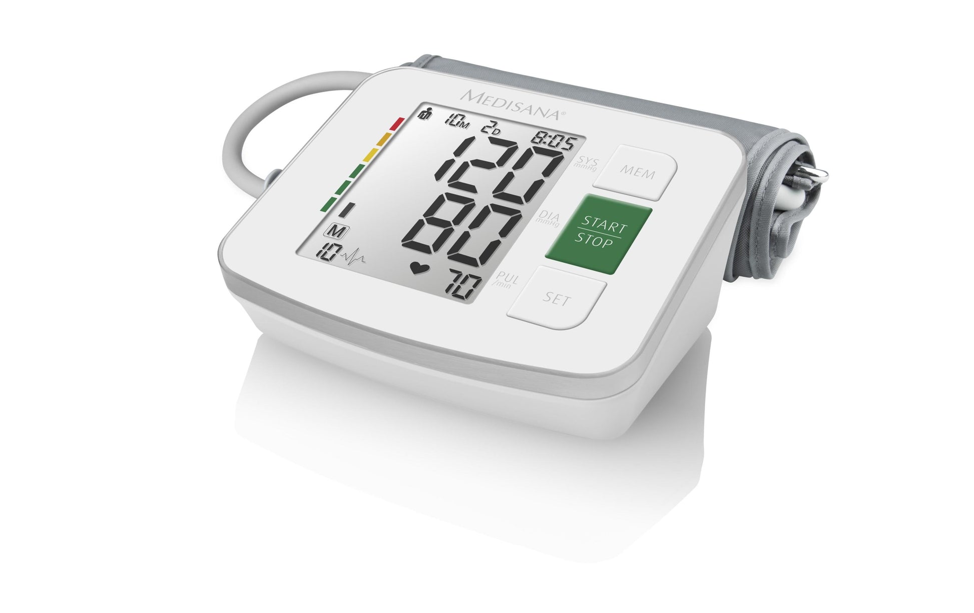 Medisana Blutdruckmessgerät BU 512 – Oberarm, automatisch – Arrhythmie-Erkennung, 180 Speicherplätze